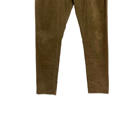 Faherty Stretch Corduroy Pants Green Brown Size 35 - Picture 7 of 14